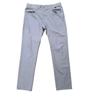 Travis Mathew Pants Mens Size 35 Open To Close Performance Golf Stretch Gray